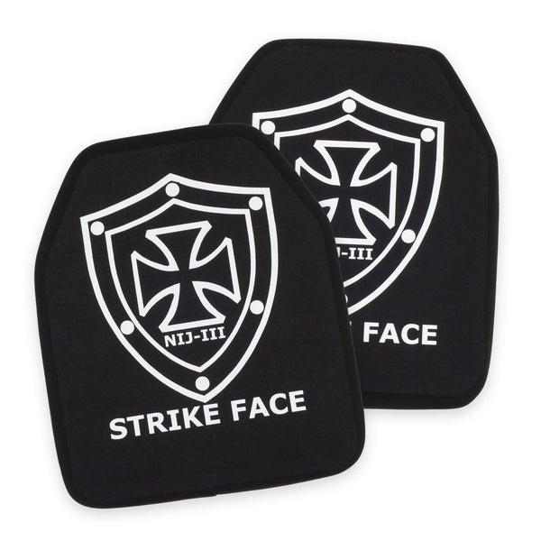 25 × 30 cm Ballistiske Plader – Enkelt Bue Foran & Flad Bagside