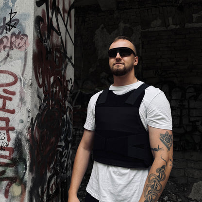 Skjult skudsikker vest – sort