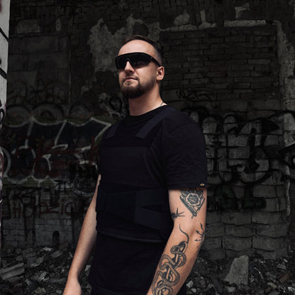 Skjult skudsikker vest – sort