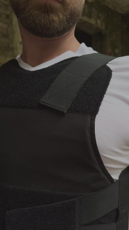 Skjult skudsikker vest – sort